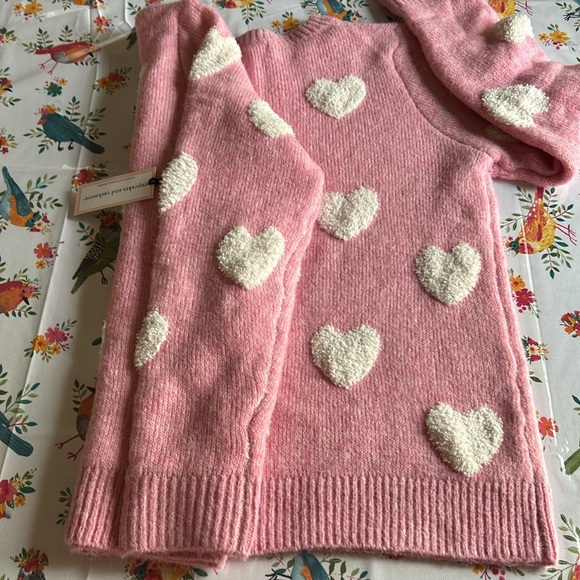 Cupcakes and Cashmere Crew Sweater Medium NWT Women’s Pink & White So Soft 🩷🤍🩷 - Picture 10 of 13